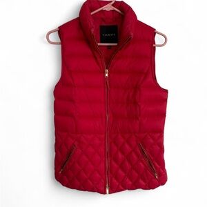 Talbots Vibrant Red Puffer Vest